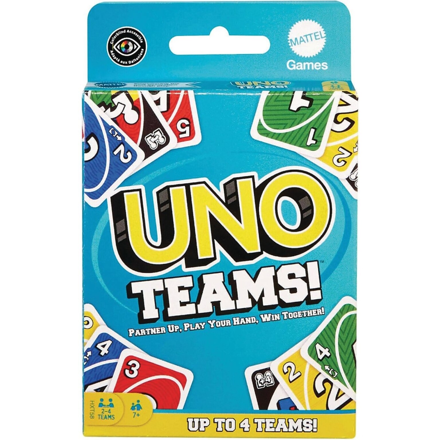Mattel Uno Teams Game, Assorted Colors (W15310)