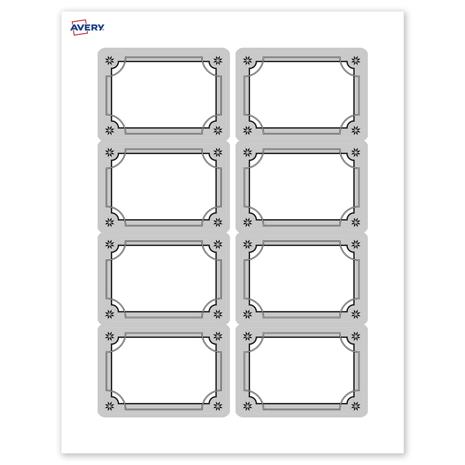 Avery Rectangle Multipurpose Labels, 2-1/3 x 3-3/8, White, 80/Pack (19479370600)