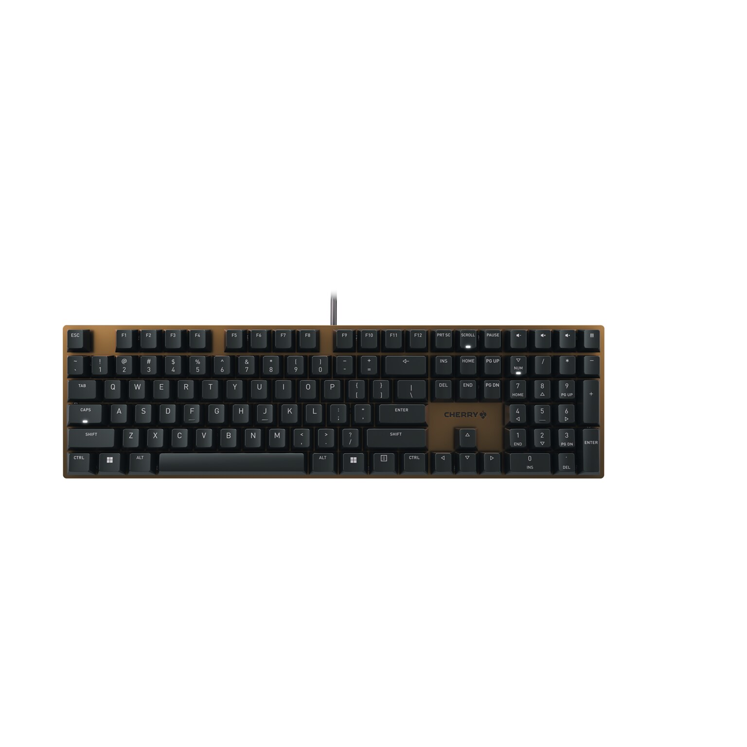 Cherry KC 200 MX Mechanical Keyboard, Black/Bronze (G80-3950LHBUS-2)