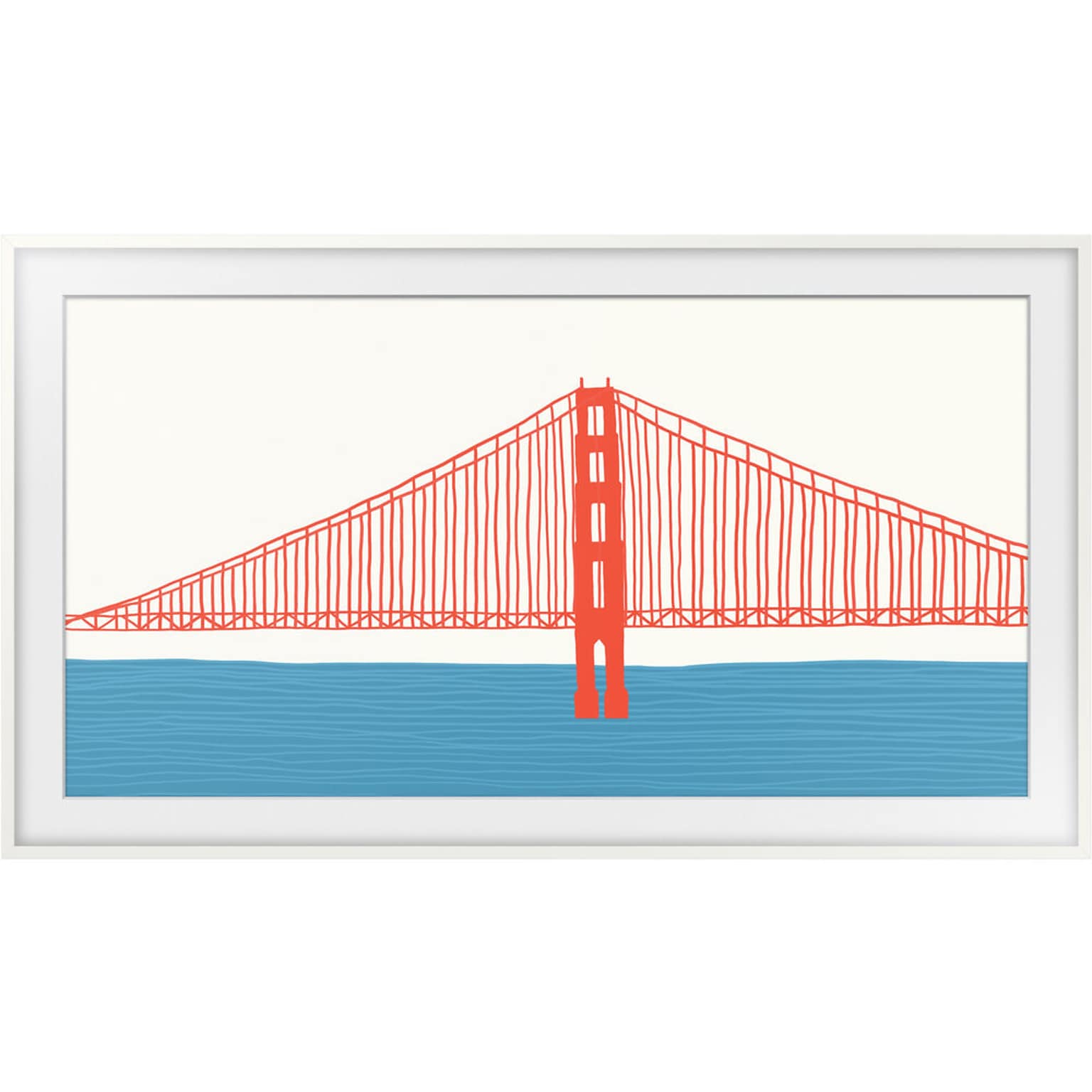 Samsung Frame Customizable Bezel TV Accessory Compatible with 50 Frame TV (VG-SCFA50WTBZA)