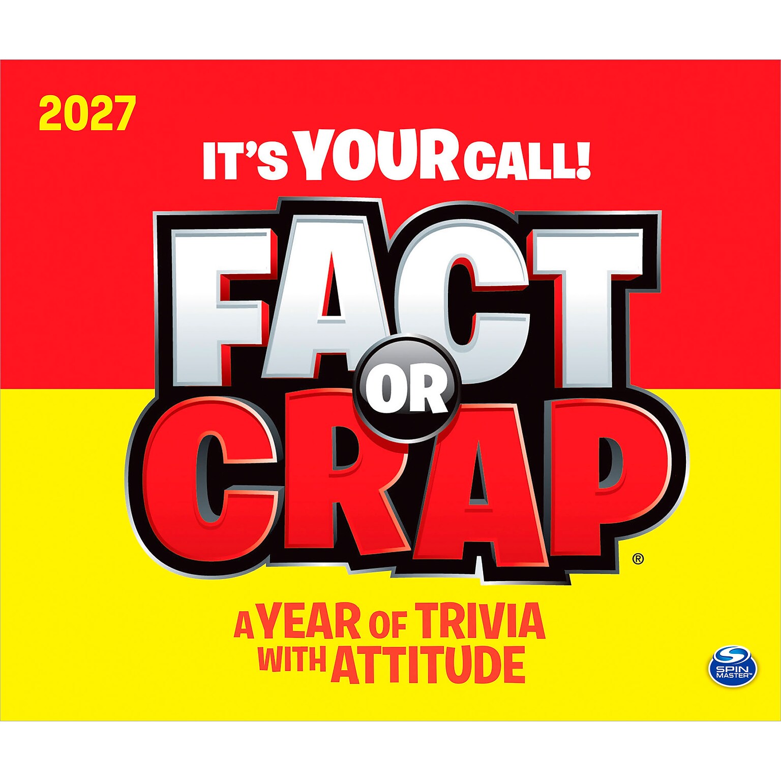 2027 BrownTrout Fact or Crap 6 x 5 Daily Day-to-Day Calendar, Assorted Colors (9781645917649)