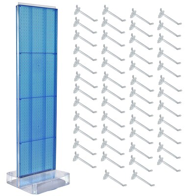 Azar Studio Base 60 x 17 Pegboard Floor Stand, Blue (700770-BLU-6C50)