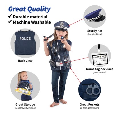 Bintiva Dress Up/Drama Play Deluxe Trunk, 31 Pieces/Set (BNVBT034)