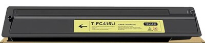 Globe Remanufactured TFC415UY Yellow High Yield Toner Cartridge Replacement for Toshiba T-FC415U-Y