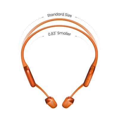 Shokz OpenRun Pro 2 Mini Wireless Bone-Conduction Open-Ear Sport Headphones, Bluetooth, Orange (S821-MN-OR-US)