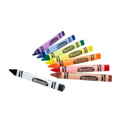 Crayola Washable Tripod Grip Triangular Crayons, Assorted Colors, 8/Pack, 8 Packs/Bundle (BIN811460-8)