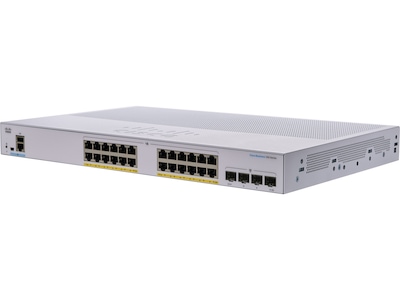 Cisco Business 350 Series 28-Port Gigabit Ethernet Managed Switch, White (CBS350-24P-4X-NA)