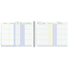 TOPS™ Payroll Record Book, Weekly, 8 1/2 x 11, Blue (AFR50)