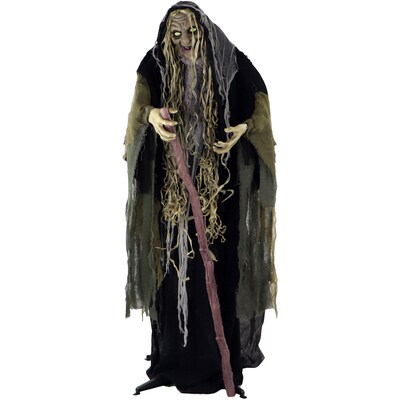 Haunted Hill Farm Life-Size Poseable Swamp Witch (HHWITCH-10FLSA)