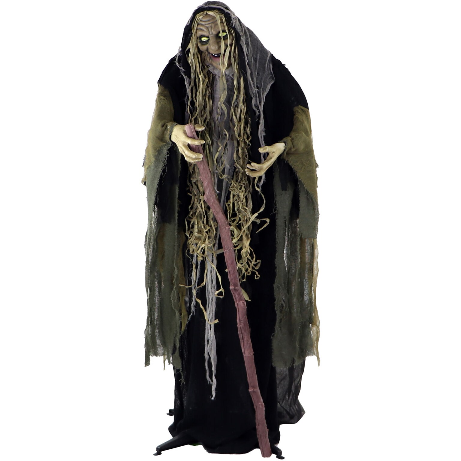 Haunted Hill Farm Life-Size Poseable Swamp Witch (HHWITCH-10FLSA)