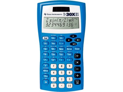 Texas Instruments TI-30XIIS 11-Digit Battery & Solar Scientific Calculator, Lightning Blue (TI30XIIS