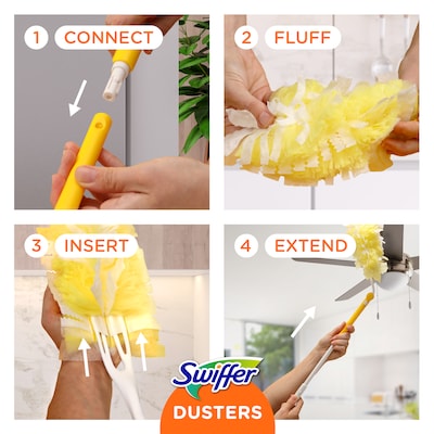 Swiffer Duster Disposable Unscented Cleaning Dusters Magnet Wiping Refills