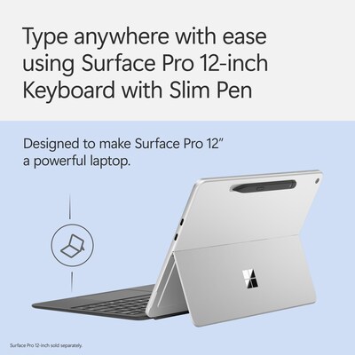 Microsoft Surface Pro 12" Keyboard Cover with Slim Pen 2, Slate (EP2-32750)