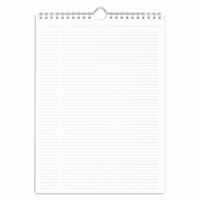 2027 Staples 8" x 11" Monthly Wall Calendar, White/Red/Gray (ST53922-27)