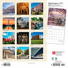 2024 BrownTrout Washington D.C. 12 x 24 Monthly Wall Calendar (9781975465605)