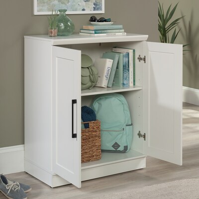 Sauder HomePlus 37"H Storage Cabinet with 2 Shelves, White (438284)