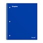 TRU RED™ Premium 1-Subject Notebook, 8.5" x 11", College Ruled, 100 Sheets, Blue (TR20951)