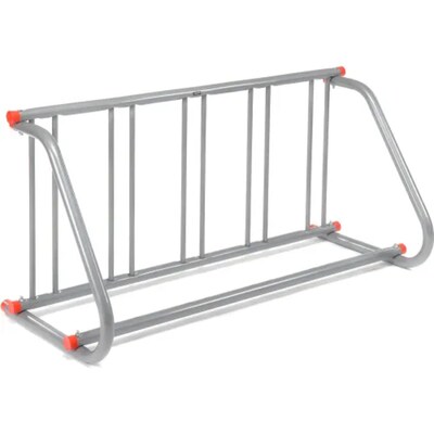 Global Industrial Single-Sided Grid Bike Rack 5-Bike Capacity Powder Coated Steel (652770)