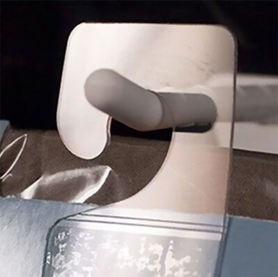 Nahanco Pressure Sensitive Package Hangers, 100/Carton (PS1100)