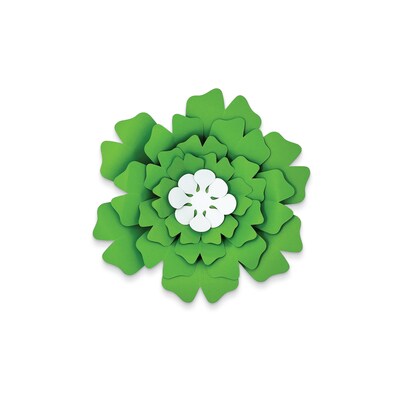 Happily Ever Elementary Creatively Inspired Blue, Purple, Green Flowers Dimensional Accent, 3/Set, 3 Sets/Bundle (CD-107007-3)