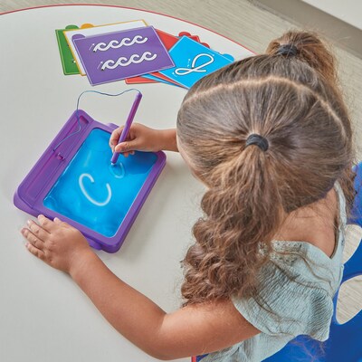 hand2mind Cursive Letter Tracing Sensory Pad, Multicolored (97392)