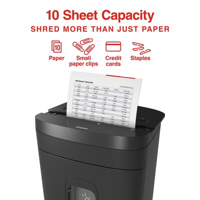 Staples 10-Sheet Micro-Cut Multi-Media Shredder (ST62150)