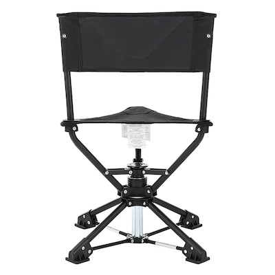Arrowhead Outdoor 360°-Swiveling Outdoor Chair, Charcoal Black (TSRTKKS0261U)