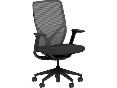 HON Flexion Fabric/Mesh Swivel Task Chair, Black (HFXT1.F0.STC.A.H.IM.CU10.NL.SB.T)