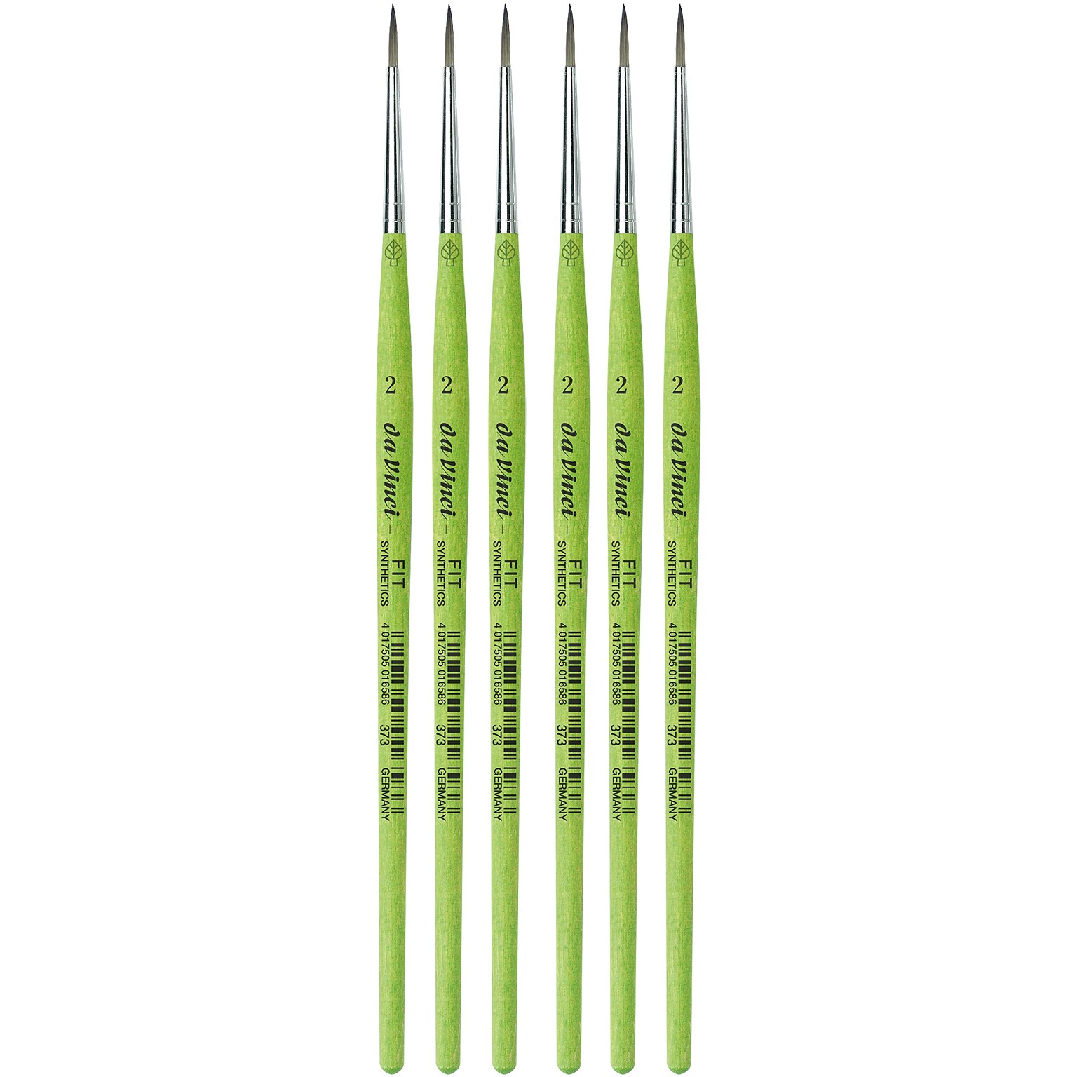 da Vinci FIT Synthetics Acrylic & Tempera Student Round Brush, 6 /Pack (DVXVA3732-6)