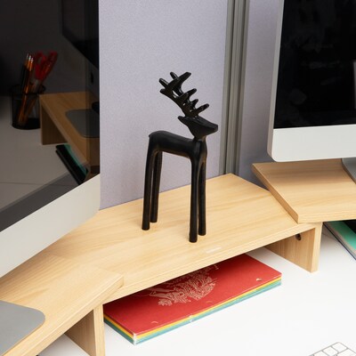 Mind Reader Metal Reindeer Book End, 10.25", Black (RDEER-BLK)