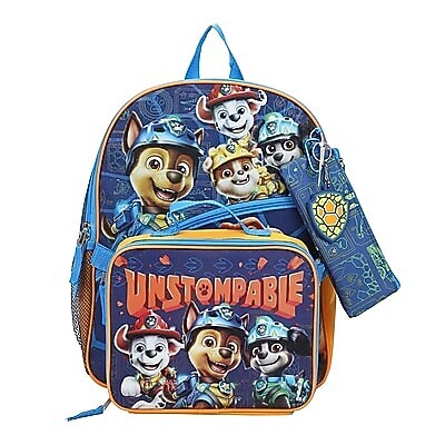 Bioworld Kids 5-Piece Paw Patrol Backpack Set, Large (B1BAE3WPPTSB00 )