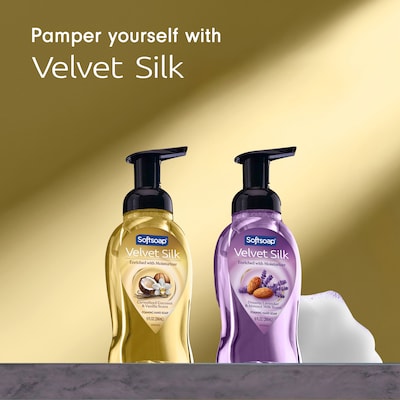 Softsoap Velvet Silk Foaming Liquid Hand Soap, Caramelized Coconut & Vanilla Scent,9 oz., 6/Carton (61052504CT)