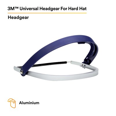 3M Universal Reusable Face Shield Headgear, Fog Resistant, Blue, 20/Carton (82520-10000)