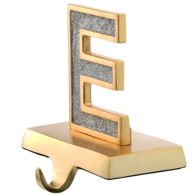 National Tree Company 5" Silver Sparkle NOEL Stocking Holders, 4-Pieces (MO57-MAE20211-1)