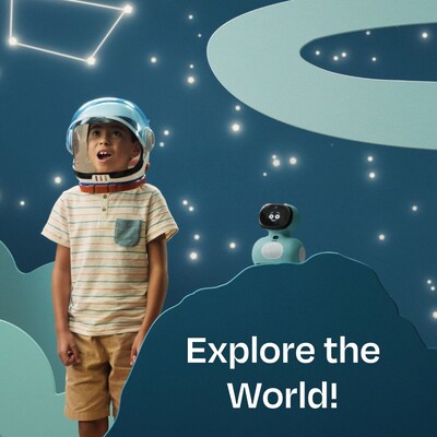 Miko Mini AI-Powered Smart Robot for Kids, Pixie Blue (EMK4B)