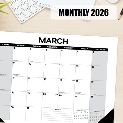 2026 Willow Creek Basic 17" x 12" Monthly Desk Pad Calendar (57063X)