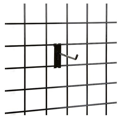 Gridwall Hook, Black, 4"