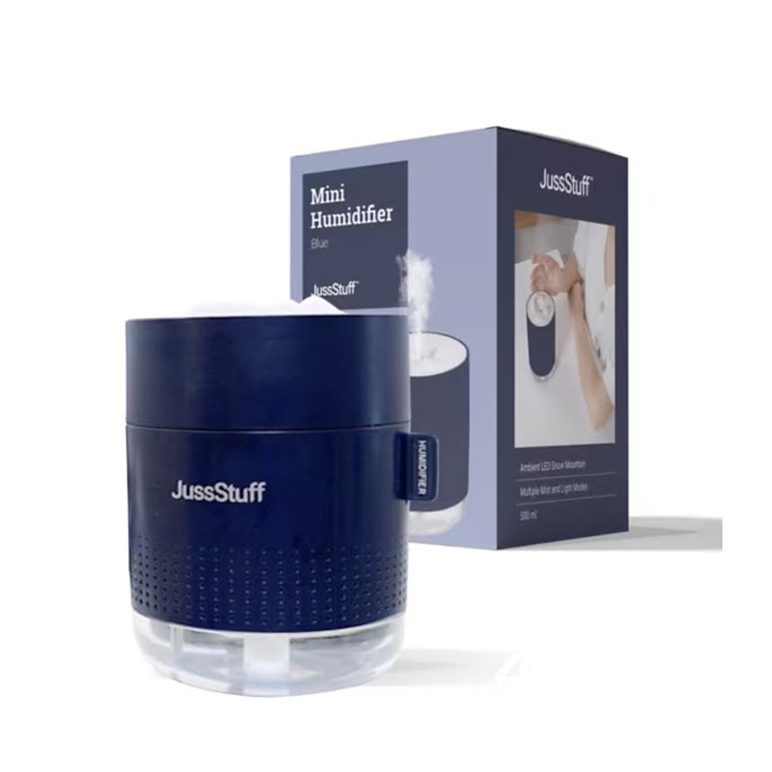 JussStuff Snow Mountain Mini Humidifier, Blue (OJN100032)