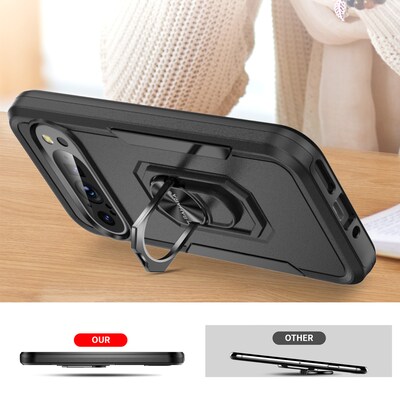 SaharaCase Raider Phone Case for Google Pixel 9 Pro, Shock Absorbing, Scorpion Black (CP00602)