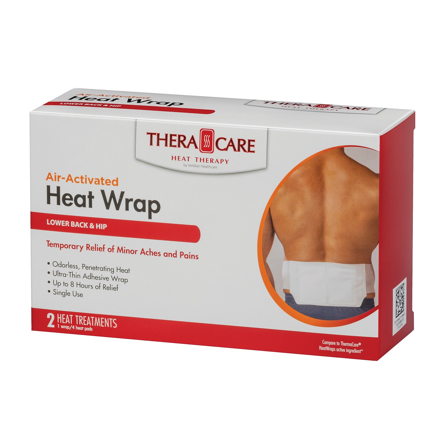 TheraCare Air-Activated  Lumbar Support Heat Pack, 2/Pack (24-970V)
