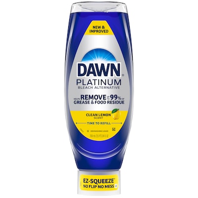 Dawn Platinum EZ Squeeze Dish Soap, Clean Lemon, 24 oz. (22560/11819)