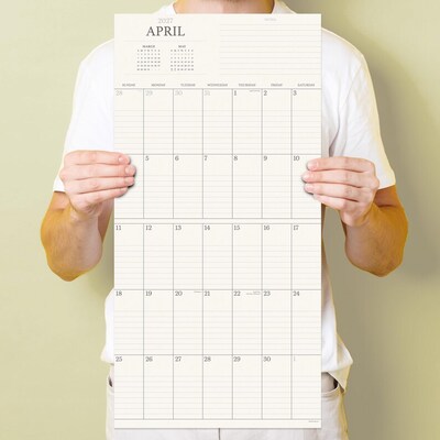 2027 TF Publishing Simple Aesthetic Grid 12" x 12" Monthly Wall Calendar, Multicolored (27-1147)