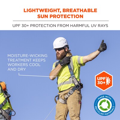 GloWear 8289-ECO High Visibility Short Sleeve T-Shirt, ANSI Type R Class 2, Lime, XS, (21531)