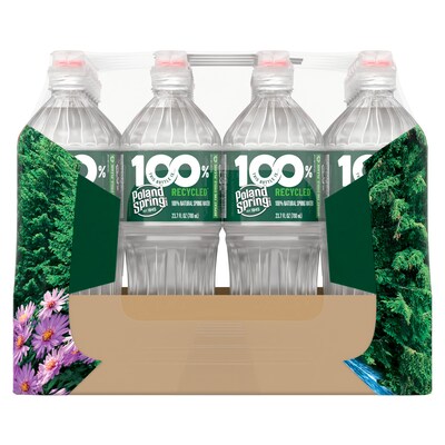 Poland Spring Sport Cap 100% Natural Spring Water, 23.7 oz., 24/Carton (12119443)