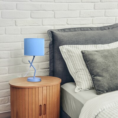 Simple Designs Abstract 17.13" LED Table Lamp, Blue (LT1172-BLU)