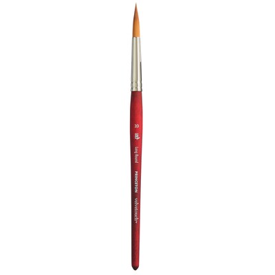 Princeton Velvetouch Mixed Media Synthetic Long Round Brush, 2/Pack (PBXP3950LR10-2)