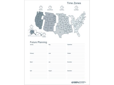 2025-2029 House of Doolittle 8.5" x 11" Monthly Planner, Faux Leather Cover, Black (262502-25)