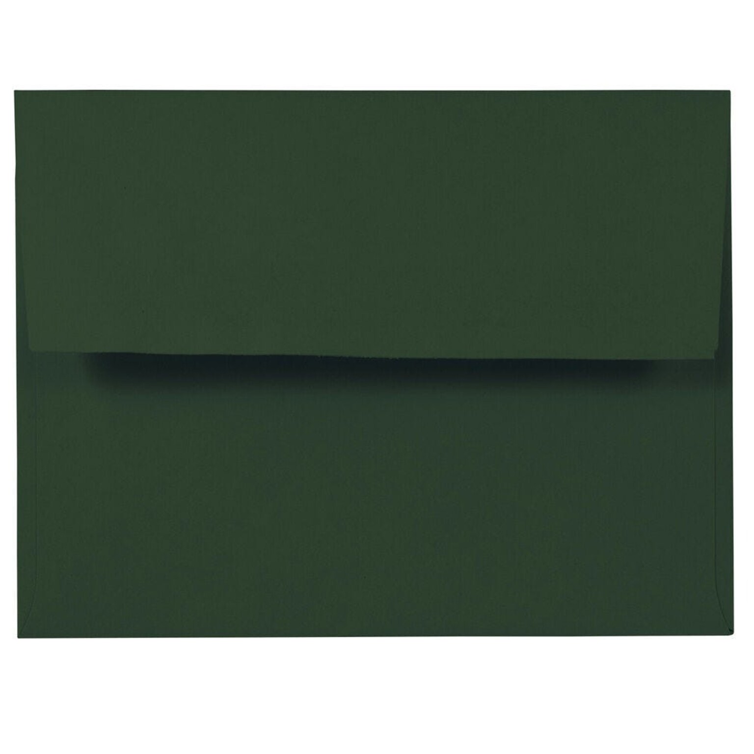 JAM Paper A2 Booklet Envelope 4 3/8 x 5 3/4, Dark Green, 100/Pack (1512744d)
