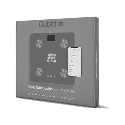 Cubitt Smart Bluetooth BMI Body Composition Bathroom Scale,, Wolf Gray (CT-SCALE8)