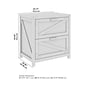 Bush Furniture Knoxville 2-Drawer Lateral File Cabinet, Cottage White (CGF129CWH-03)